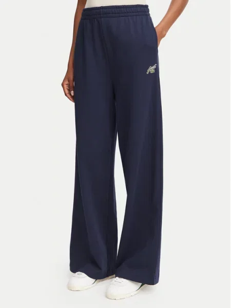 Lacoste Sportinės kelnės Tamsiai Flare Fit mėlyna