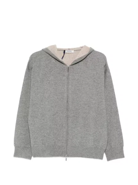 Cardigan 's Max Mara lung gri