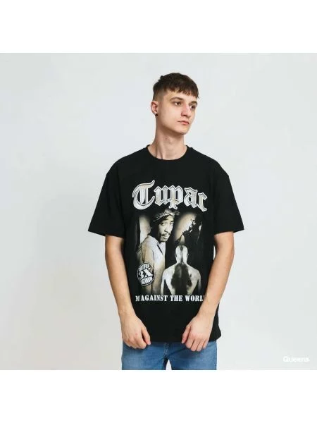 Mister Tee Tričko světle hnědá bílá černá