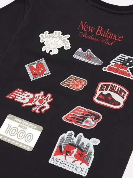 New Balance тениска за деца от черно