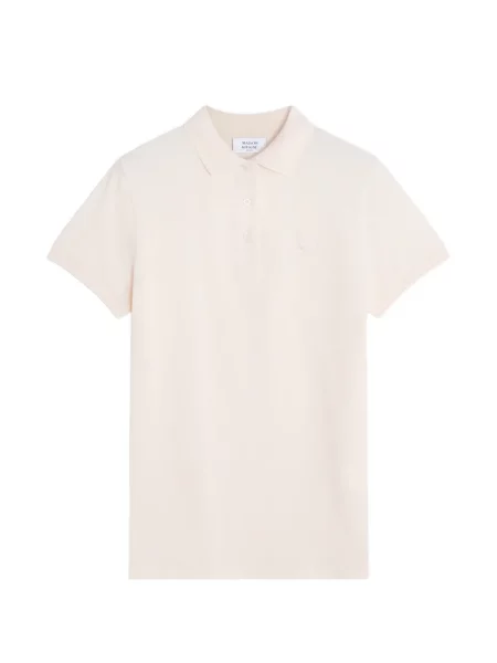 Tricou polo Maison Kitsune roz