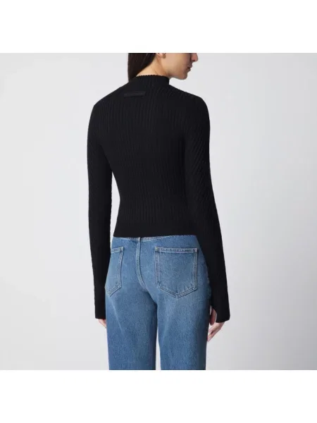Sweter Victoria Beckham wełniany czarny
