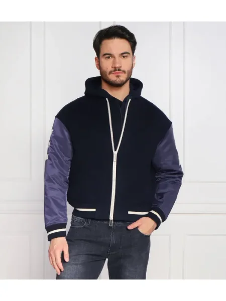 Emporio Armani de lână geacă bomber