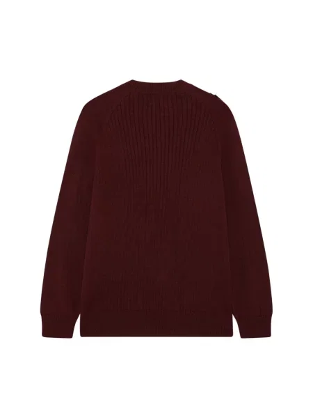 Sweter Ma.strum wełniany czerwony