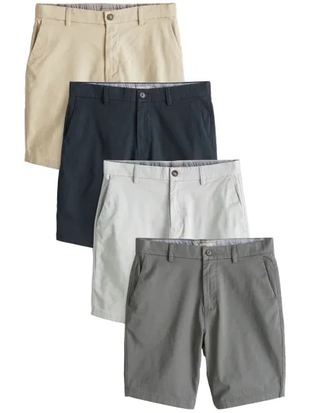 Next Chino kalhoty písková / noční modrá / šedá bílá