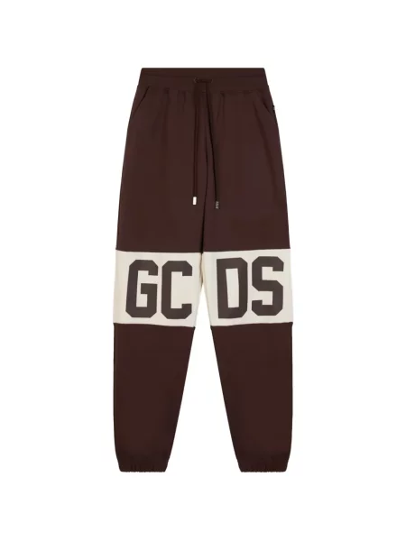 Pantaloni Gcds cu imagine alergare maro