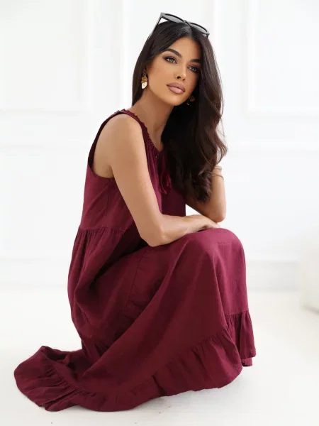 Rochie maxi Italy Moda alb