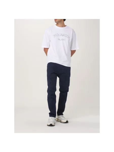 Сhinosy Dsquared2 niebieskie