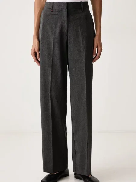 Tommy Hilfiger pantaloni straight pentru femei gri