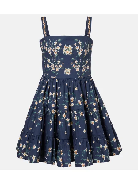 Rochie Agua By Agua Bendita cu model floral albastru
