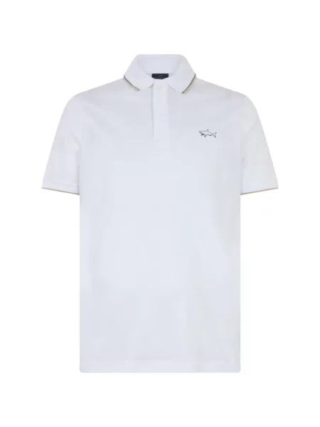 Tricou polo Paul & Shark cu broderie alb