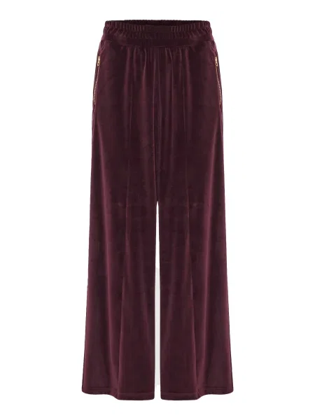 Funky Buddha Hlače z naborki burgund