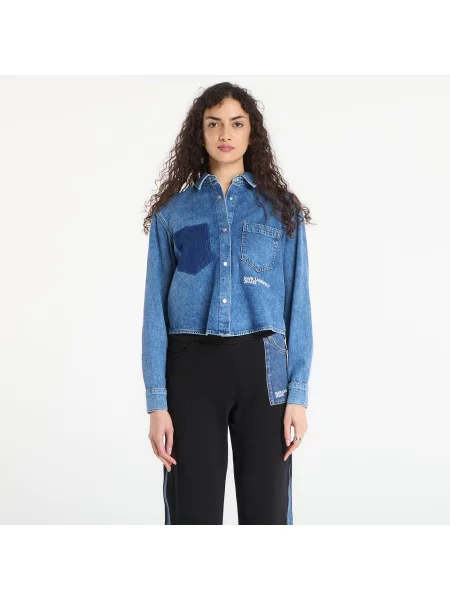 Блуза Karl Lagerfeld Jeans синьо