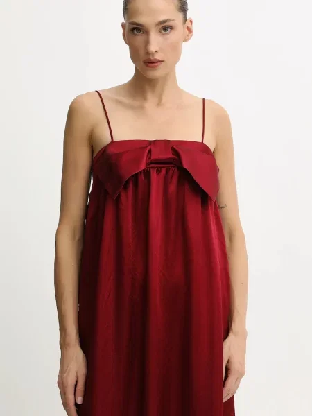 Макси платье Undress Code клеш бордовое