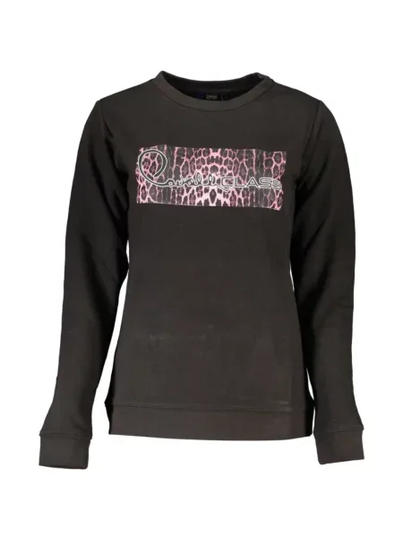 Hanorac Cavalli Class cu imagine cu model leopard negru