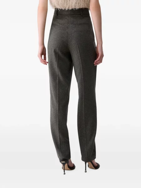 Pantaloni Liu Jo din tweed verde
