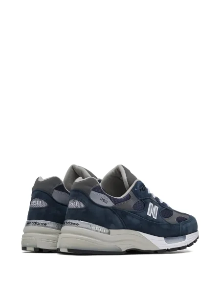 Sneakerși New Balance 992 din piele de căprioară albastru