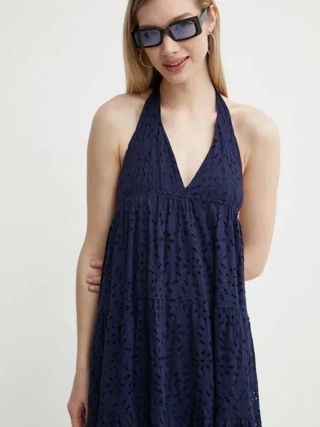Сукня Desigual TORONTO maxi розкльошена синій