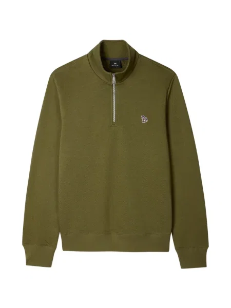 Суитчър Ps Paul Smith с принт зебра с автограф зелено