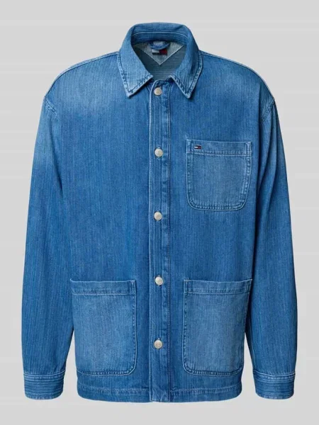 Kurtka jeansowa o kroju relaxed fit z lekkiego denimu Tommy Jeans niebieska