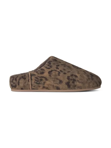 UGG papuci de casă pentru femei din piele întoarsă W Elea Spotted Slip-On maro