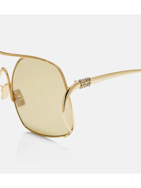 Ochelari de soare Miu Miu auriu
