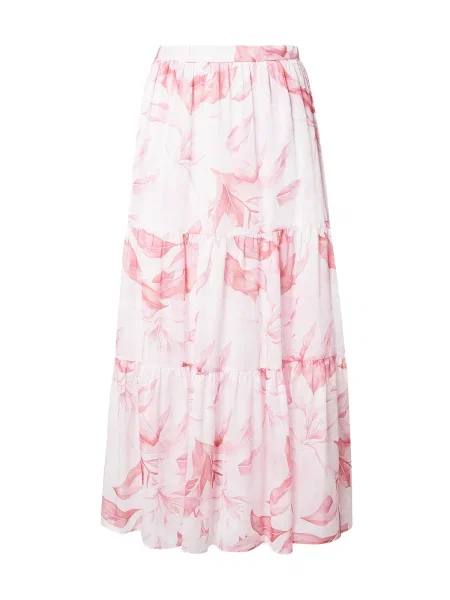 GUESS Fustă LAILA roz deschis / roz închis alb