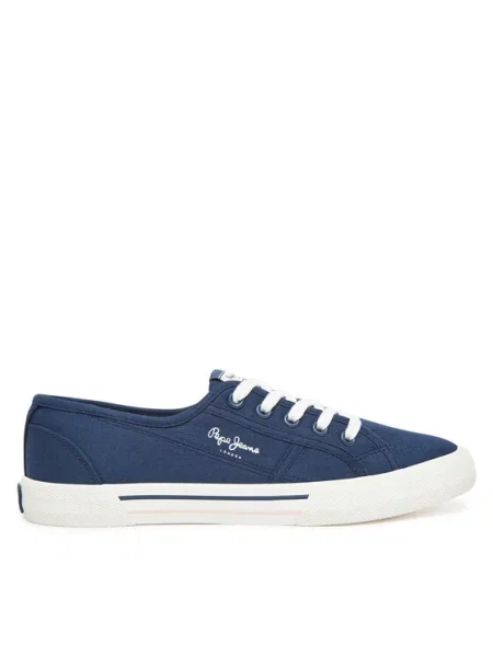 Pepe Jeans Tenis superge Brady Basic W modra