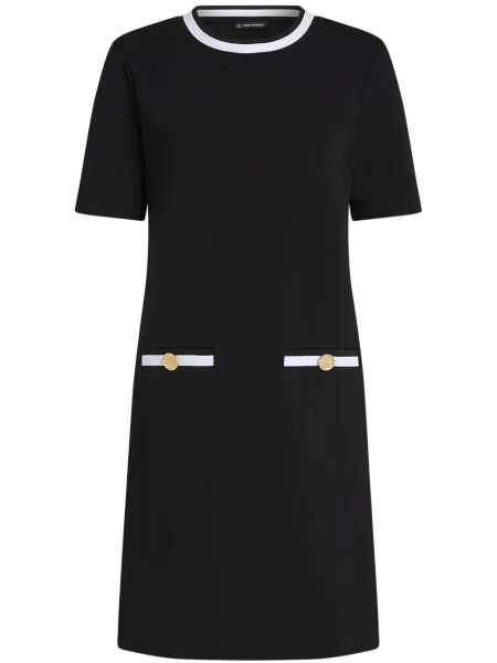 Sukienka koszulowa Karl Lagerfeld czarna