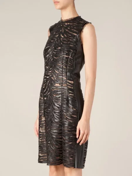 Rochie Alexandre Vauthier din dantelă de costum negru