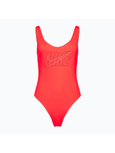 Дамски бански костюм от една част Nike Multi Logo bright crimson оранжево