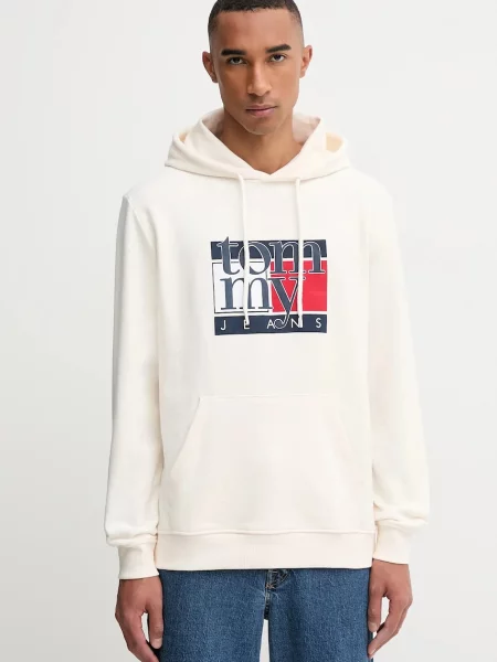 Tommy Jeans Суитшърт Бял бежово