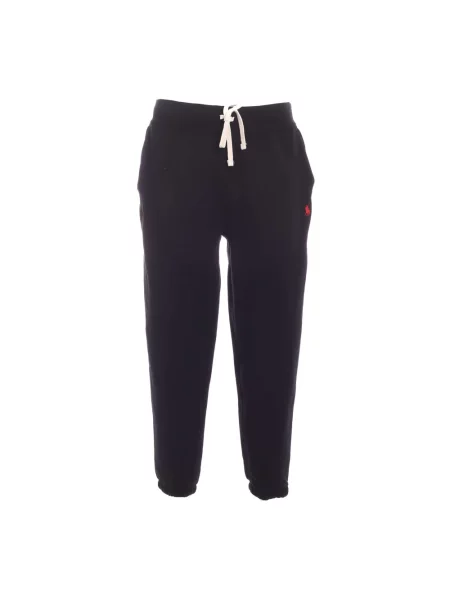 Dzianinowe spodnie dresowe Ralph Lauren czarne