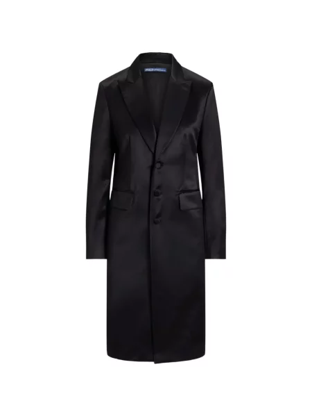 Șapcă Polo Ralph Lauren de mătase cu broderie cu dungi negru