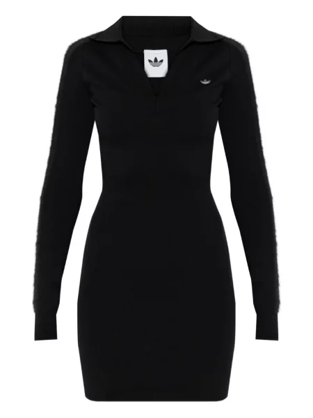 Długa mała kurtka Adidas garniturowa brązowa