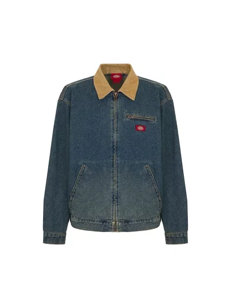 DICKIES Prehodna jakna DENIM PAINTER JACKET svetlo / kaki modra