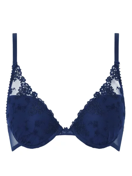 Бюстгальтер пуш-ап синій