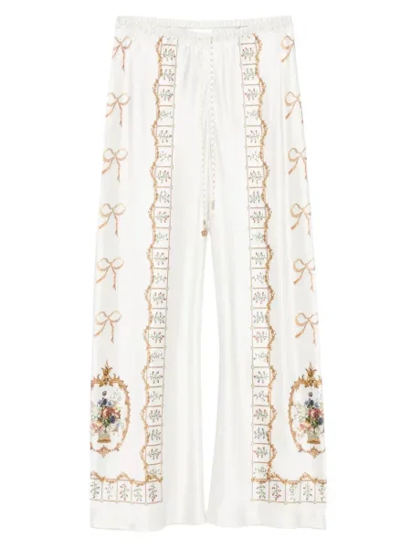 Spodnie Camilla z kokardką w kwiatki