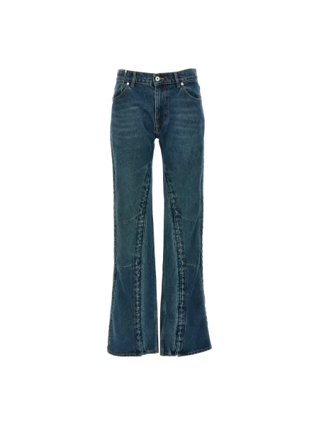 Jeansy Y/project na rzep niebieskie