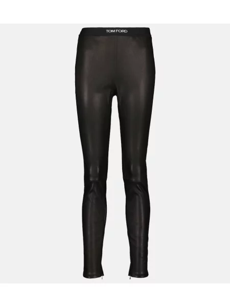 Leggings Tom Ford din piele negru
