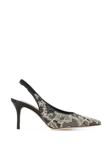 Pantofi cu toc Arteana din dantelă slingback negru