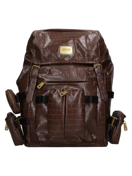 Torba Guess skórzana brązowa