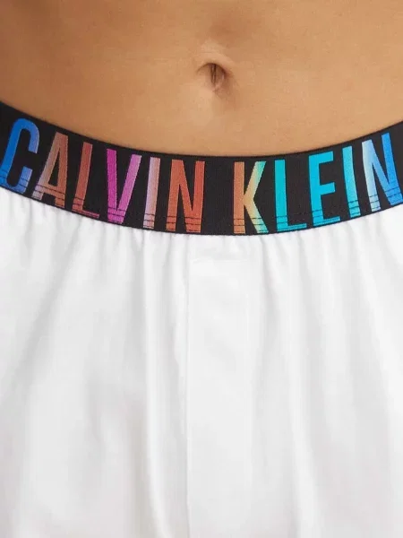 Szövet pizsama Calvin Klein Underwear fehér