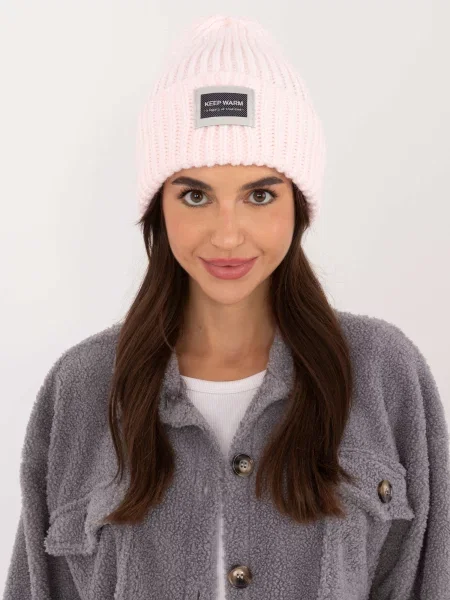 Șapcă Fashionhunters tricotate roz