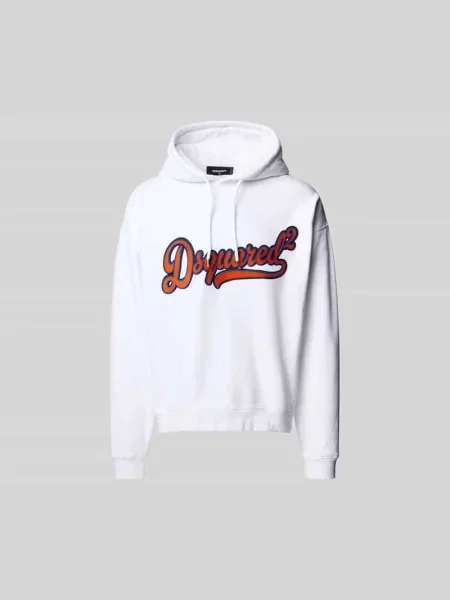 Bluza z kapturem Dsquared2 biała