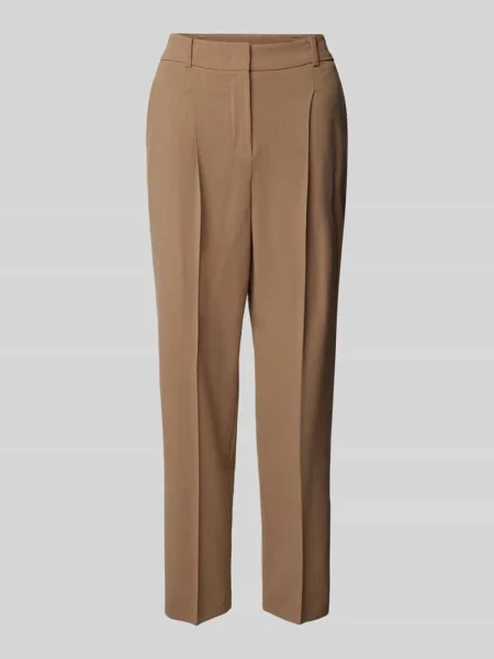 Spodnie materiałowe w kant z mieszanki wełny Windsor