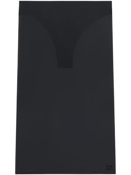 Przezroczysta midi spódnica midi Courreges czarna