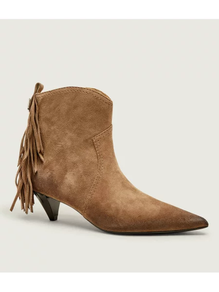 Pinko Botine cu Didi 01 | piele întoarsă bej