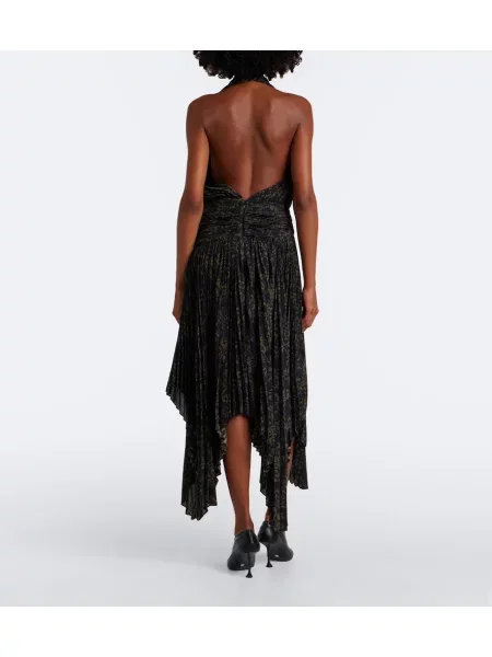 Rochie midi Proenza Schouler cu model floral drapată