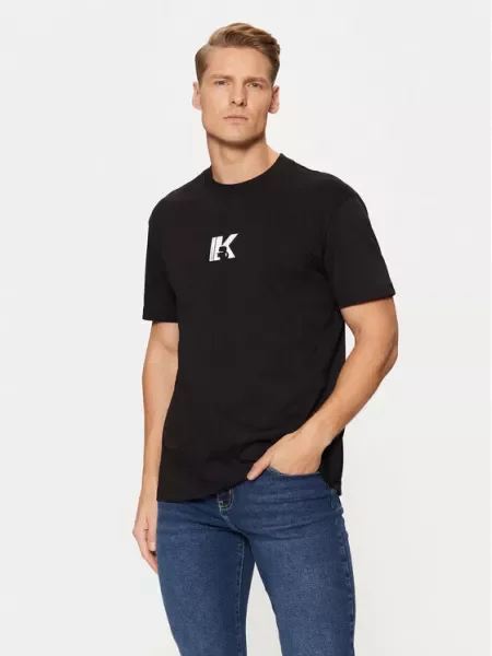 T-Shirt Karl Lagerfeld Jeans μαύρο